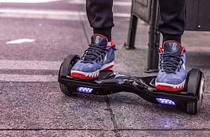 man on hoverboard